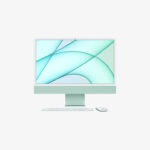 iMac 24" (2021) Apple M1 chip 8-core CPU , 8-core GPU 8GB RAM 512 GB SSD 16-core Neural Engine. with 4 performance cores and 4 efficiency core 4.5K Retina display